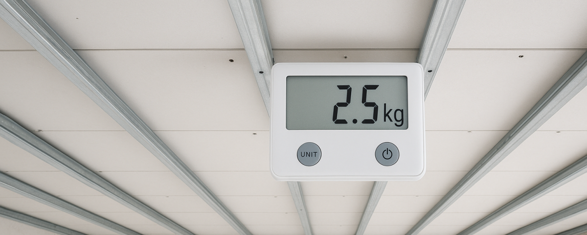 وزن زیرسازی سقف کاذب