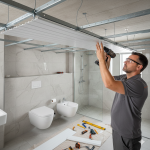 نصب سقف کاذب PVC سرویس بهداشتی