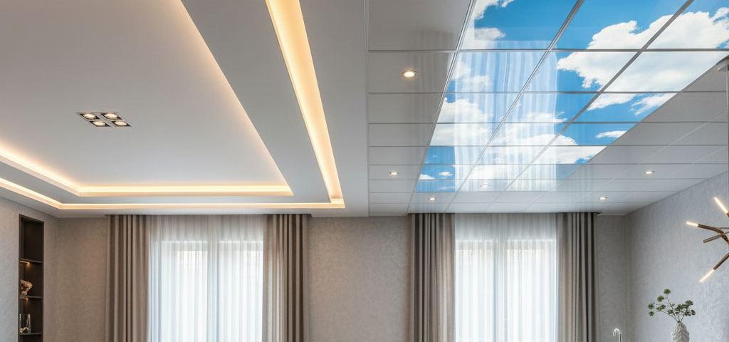 سقف کاذب گچی یا pvc