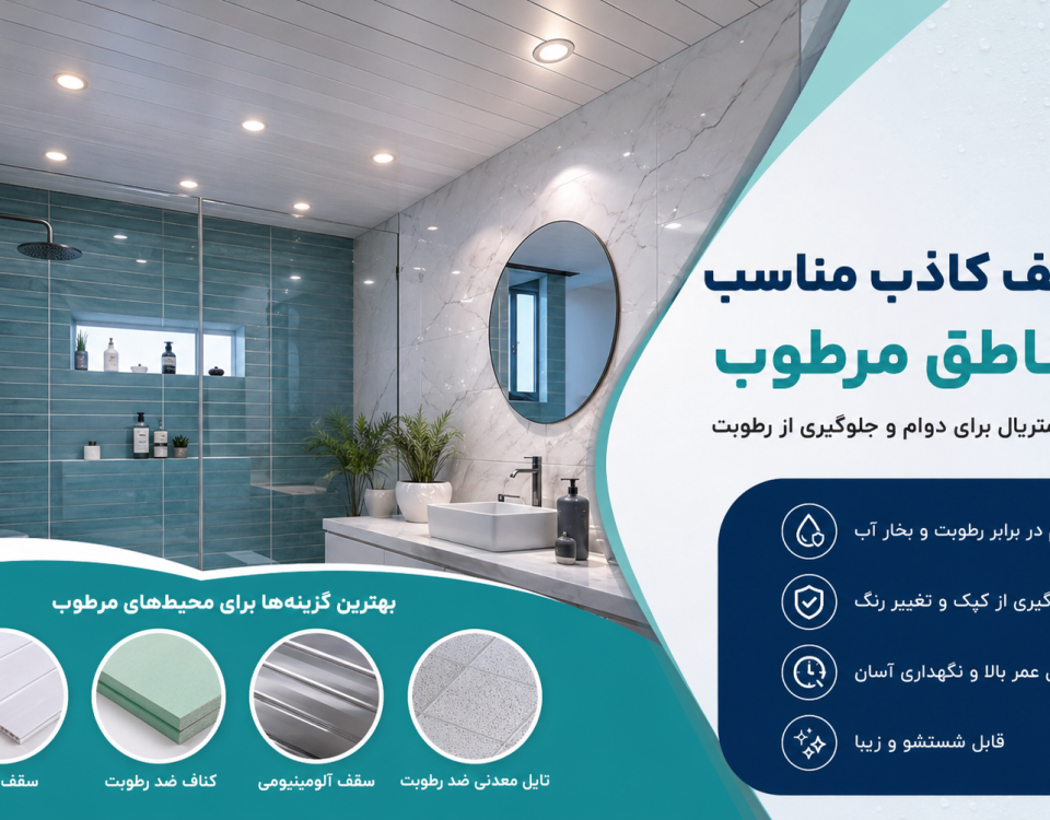سقف کاذب مناسب مناطق مرطوب